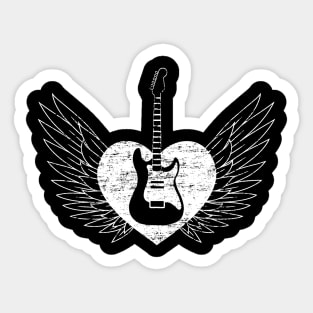 Rock n Roll Heart Sticker